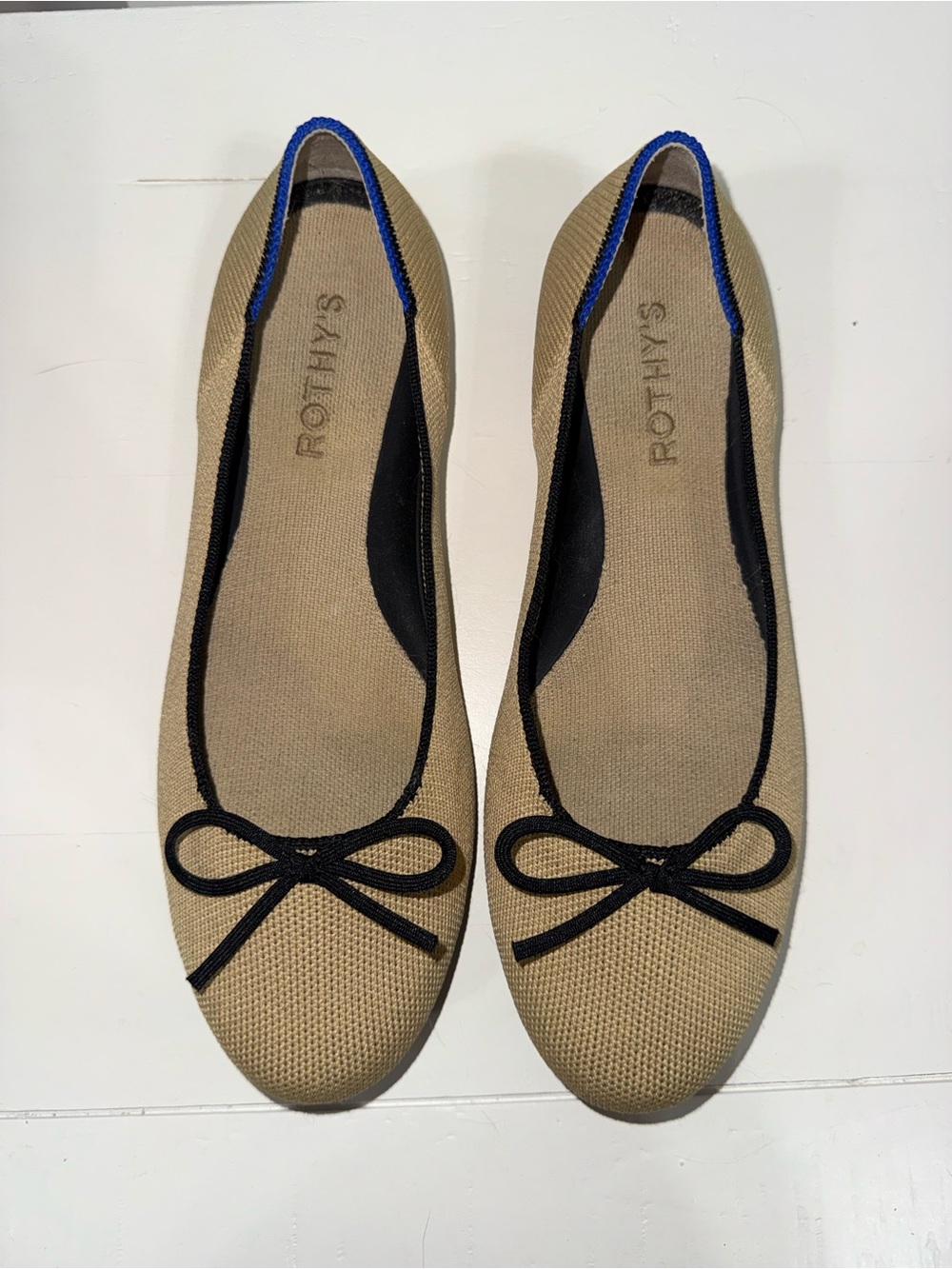 Rothy's The Ballet Flat in Black & Tan